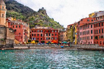 La belle Vernazza dans les Cinqueterre, en Italie