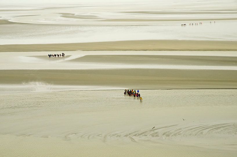 Mudflats at Mont Saint-Michel von Remco Swiers