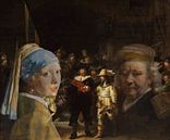 La fille à la perle rencontre Rembrandt. par Eigenwijze Fotografie Aperçu