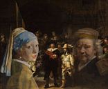Meisje met de parel ontmoet Rembrandt van Eigenwijze Fotografie thumbnail