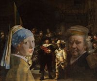 Meisje met de parel ontmoet Rembrandt
