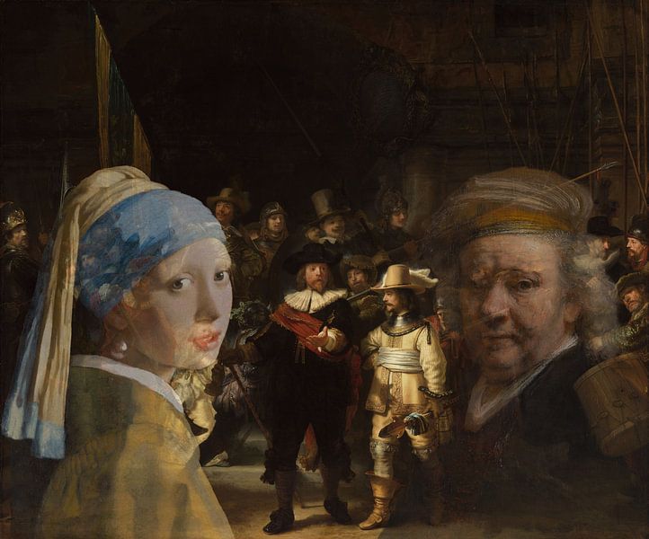 La fille à la perle rencontre Rembrandt. par Eigenwijze Fotografie