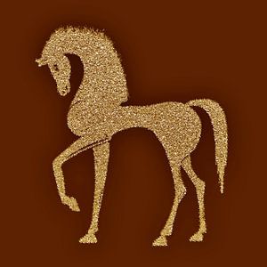 Golden horse