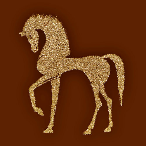 Golden horse