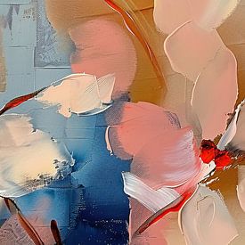 Abstract Bloemen van Abstract Schilderij