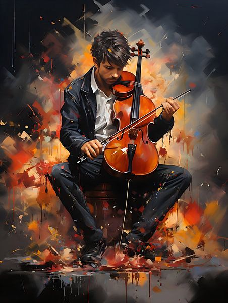 Banksy meets Pollock art by PixelPrestige