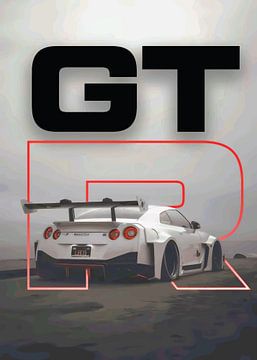 GT-R silhouet van Hazen Khan