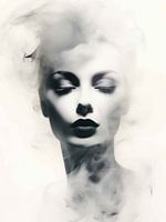 Mysterious Mist | black and white | lady