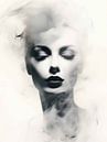 Mysterious Mist | black and white | lady by Eva Lee thumbnail