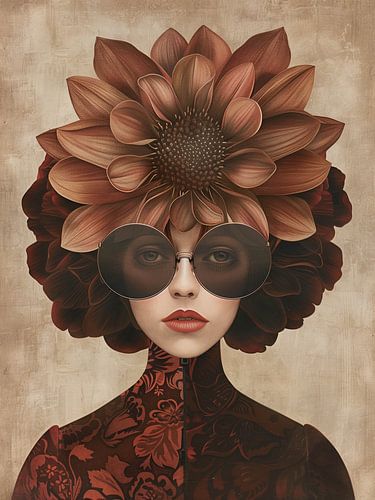 L'élégance dans les fleurs et les ombres