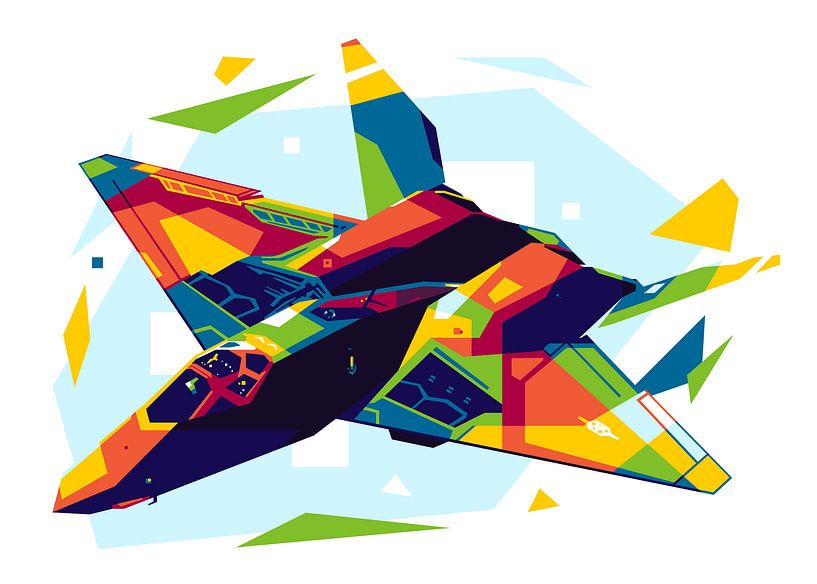 YF-23 Black Widow II in WPAP by Lintang Wicaksono