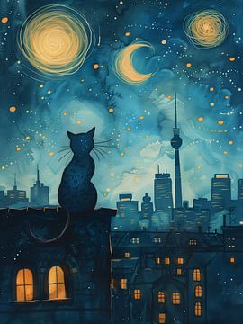 Berlin Night Cat