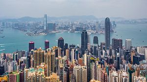 Hongkong skyline van Stijn Cleynhens