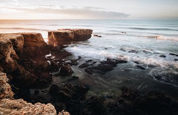 Imposing cliff rocks of the Algarve, Portugal by Bart cocquart