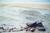 Pastelkleurige foto van keien gefotografeerd op het strand van Texel van Natascha Teubl thumbnail