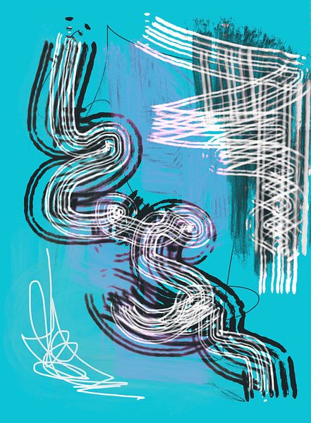 Retro love - abstract art to feel good by Susanna Schorr