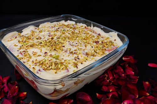 Zelfgemaakte Aardbeien Laag Dessert met Mascarpone