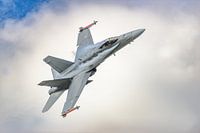 Équipe de démonstration solo du F/A-18 Finnish Hornet.