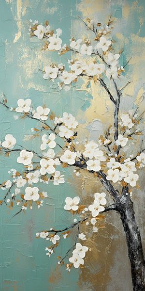 Blüte in Smaragdgrün von Bert Nijholt
