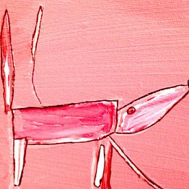 pink animal by Petra de Kroon