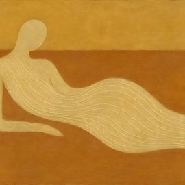 Femme couchée horizon