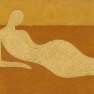 Femme couchée horizon