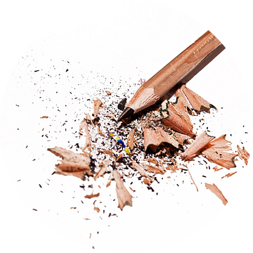 geslepen potlood van Norbert Sülzner