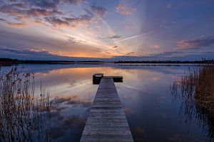 La jetée au coucher du soleil