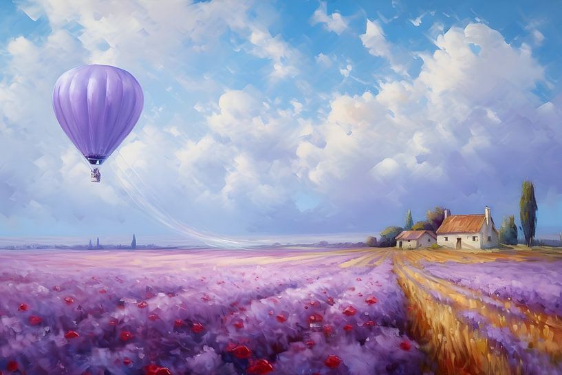 Lavender landscape by Heike Hultsch