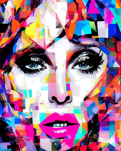 Colourful Female Portrait