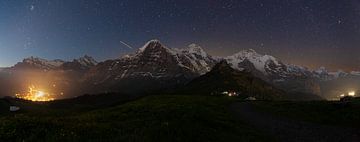 Starry sky over the Bernese Oberland by Martin Steiner