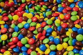 lentilles colorées au chocolat