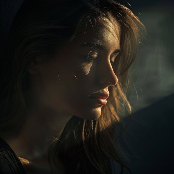 Portrait of a woman by Poster Art Shop