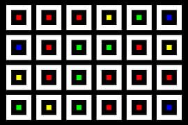 Verschachtelt | Mittig | 06x04 | N=02 | Random #05 | RGBY