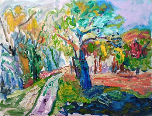 Forest path impression