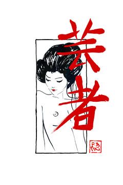 kumitate geisha sur Péchane Sumie