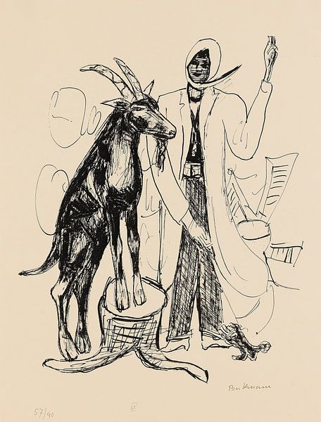 Max Beckmann - De geit (1946) van Peter Balan