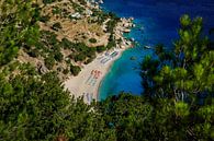 Apella Beach, een paradijselijk strand op het Griekse eiland Karpathos van Laura V thumbnail