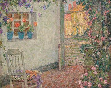 De bloemrijke drempel, Henri Le Sidaner