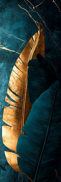 Goldene Blätter von Poster Art Shop