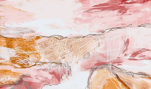 Abstracte levendigheid van een landschap