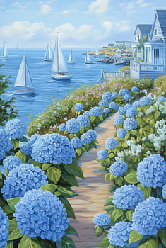 Hydrangea Path to Sea