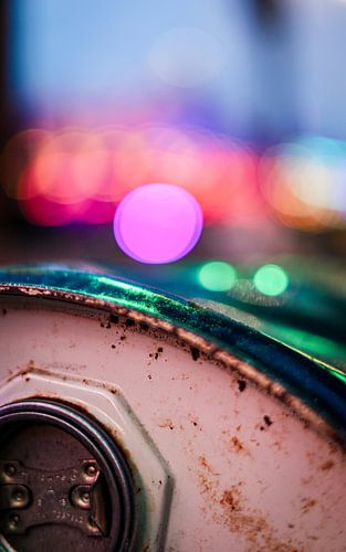 Bokeh paars roze en groen