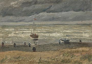 Zeegezicht bij Scheveningen, Vincent van Gogh