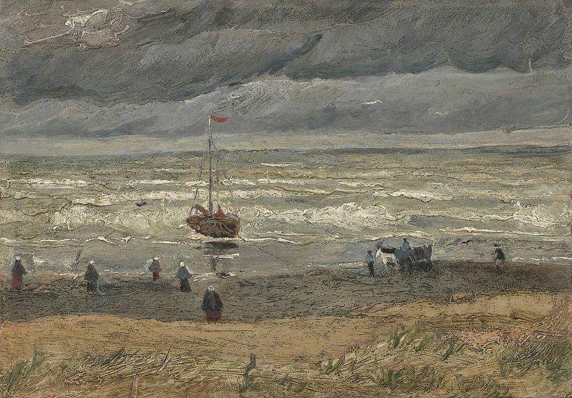 Zeegezicht bij Scheveningen, Vincent van Gogh van Meesterlijcke Meesters