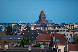 The blue hour over Brussels by Werner Lerooy