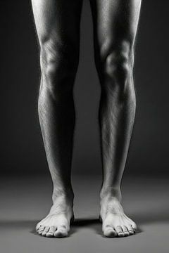 Monochromes Bild von Beinen und Füßen von Markus Gann