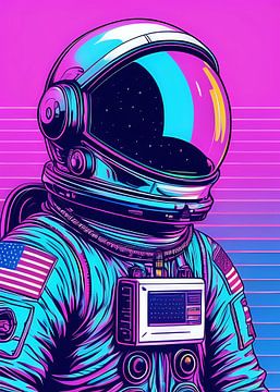 Paarse astronaut van Rizal Azhari