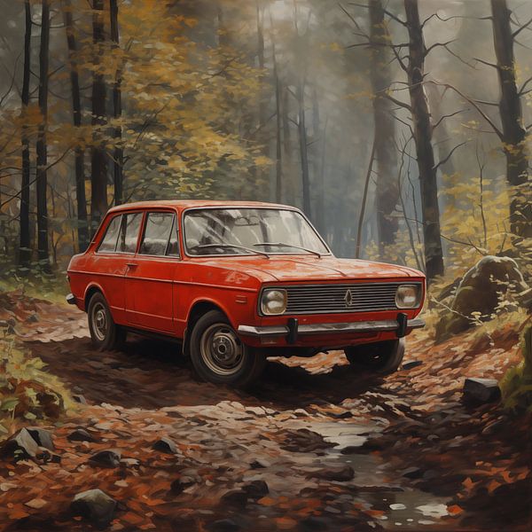 Lada classic 1970 van TheXclusive Art