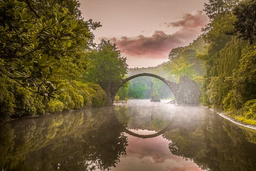 Le pont de Rakotz au lever du soleil par Gentleman of Decay